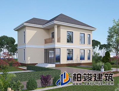 這是一種非常適合農(nóng)村自建的別墅設(shè)計(jì)，造價(jià)便宜，經(jīng)濟(jì)實(shí)惠。
