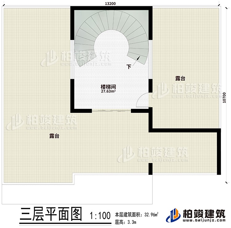 樓頂：樓梯間、2露臺(tái)