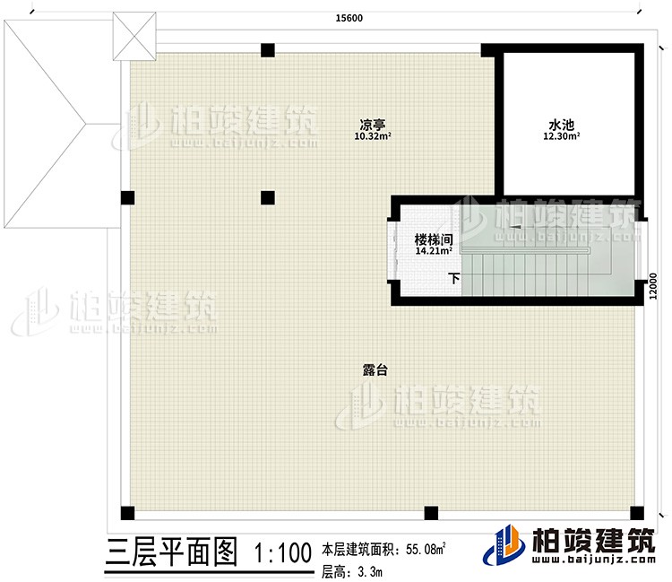 其他：樓梯間、露臺(tái)、涼亭、水池