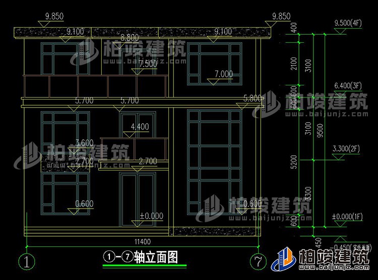 正立面圖