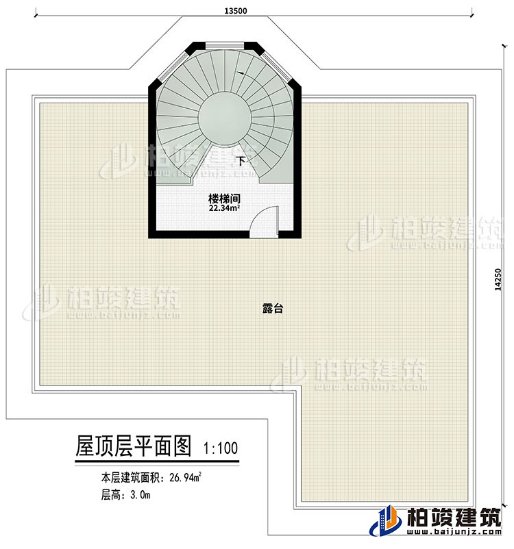 屋頂：樓梯間、露臺(tái)